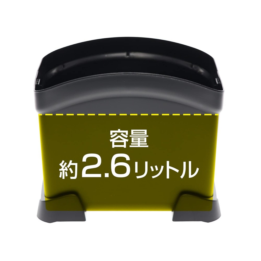 CARMATE Car Trash Can with Tray [Includes Supporter to Prevent it from Falling]