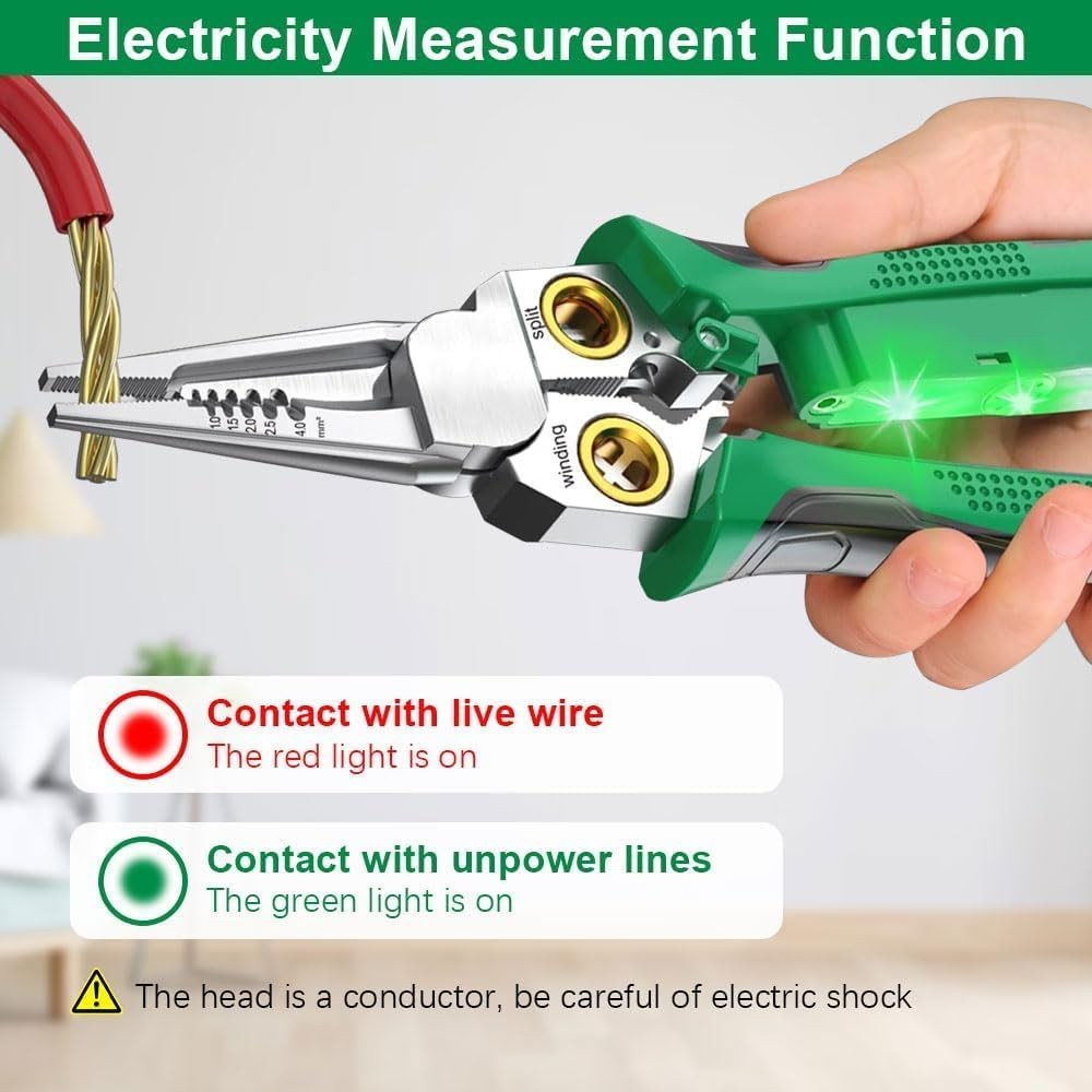 8 In 1 Wire Stripper Wire Stripping Tool with Voltage Tester Cable Cutters New