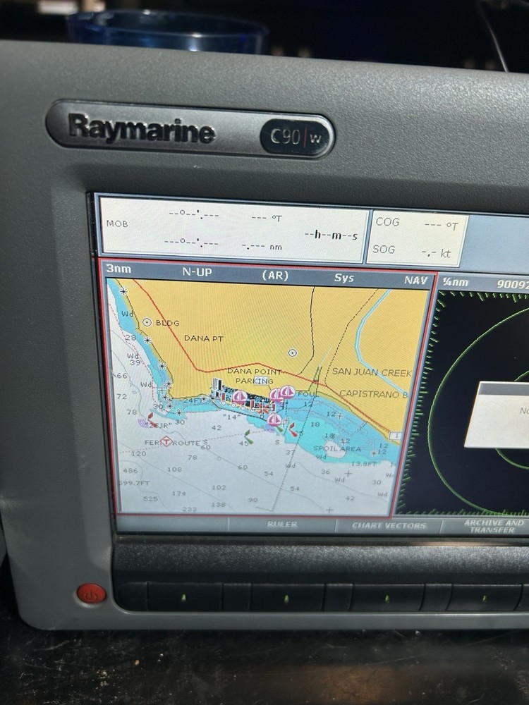 Raymarine C90w Widescreen GPS Chartplotter Multifunction Display Only