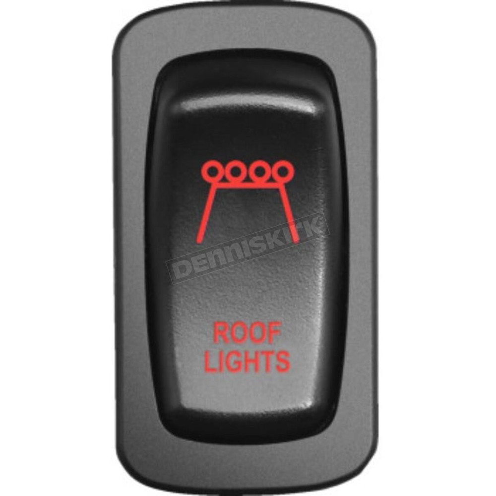 Moose Red Low-Profile Roof Light Switch RFL-CAR-R
