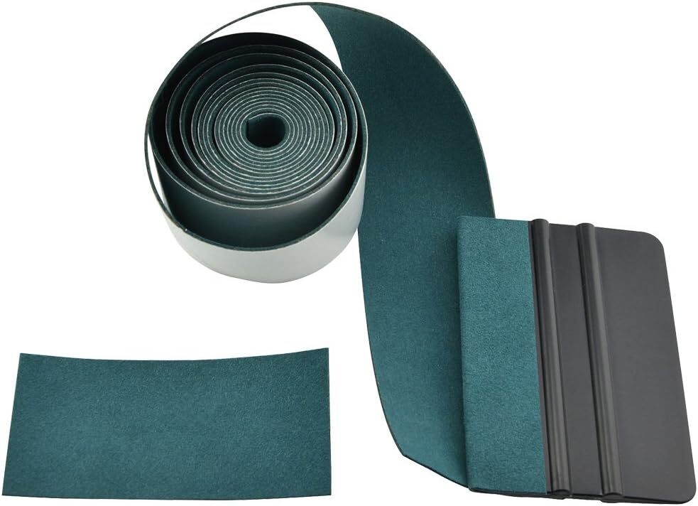 2M Dark Green Squeegee Suede Felt Replacement Microfiber For Smooth Application