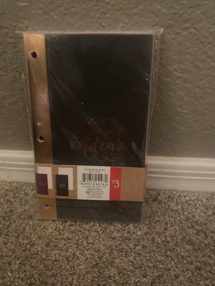 Plan On It - Binder Booklets 2 Count, 40 Sheets Each, Fits 7” X 9.125”