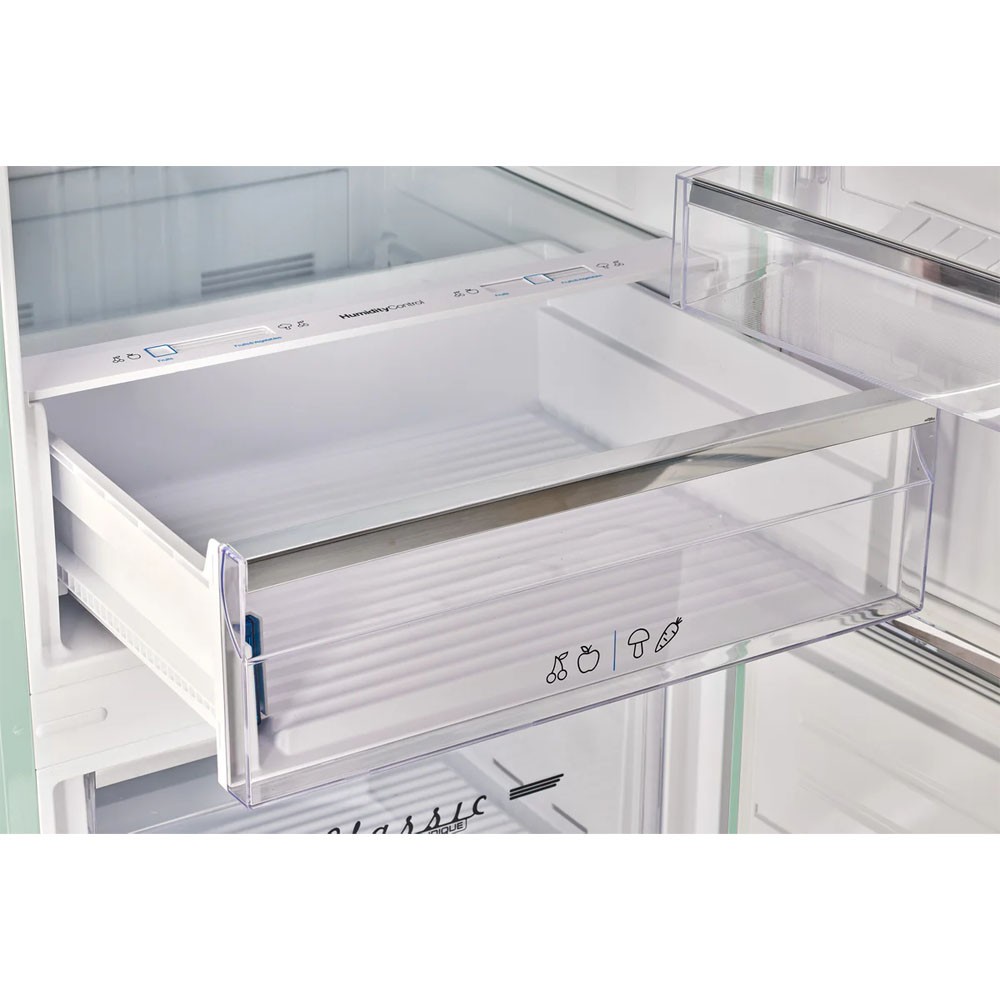 UNIQUE Classic Retro 455L 17 cu. ft. Bottom Mount Refrigerator - Summer Mint