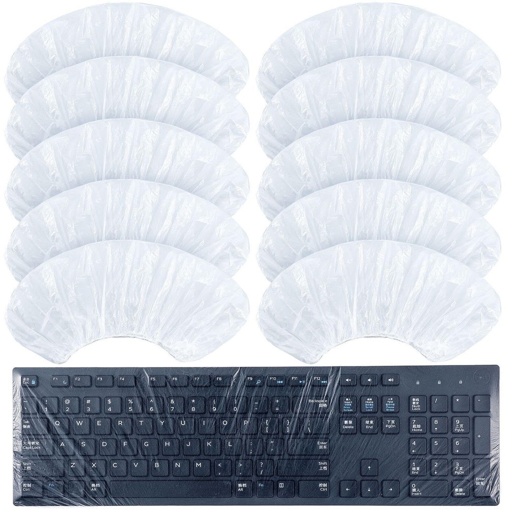 30 Pcs Universal Disposable Keyboard Protector Cover 0.025mm Wipeable Fully C...