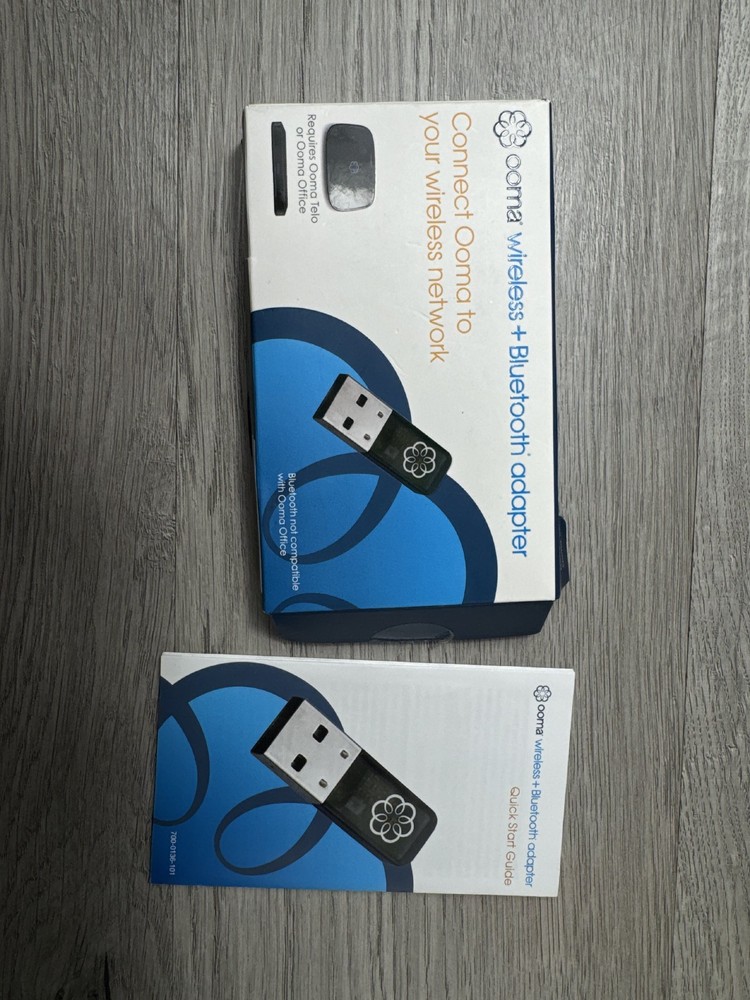 Ooma Wireless And Bluetooth Adapter Box Manual Usb