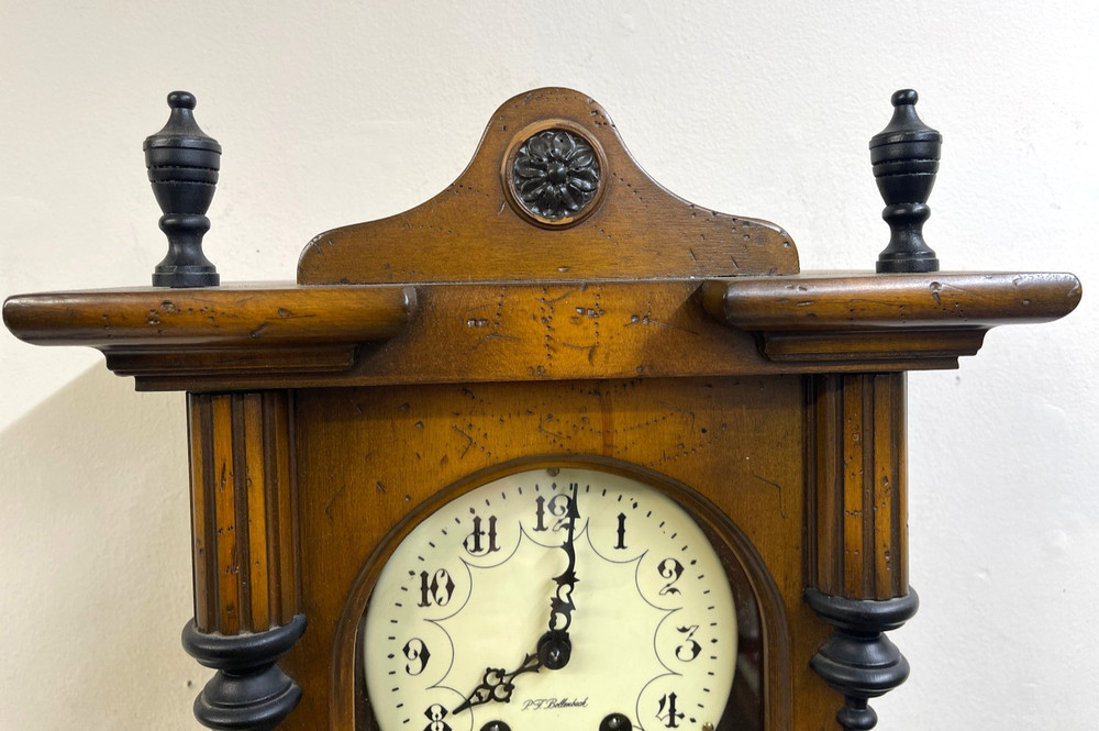 Antique P F Bollenback Wall Regulator *
