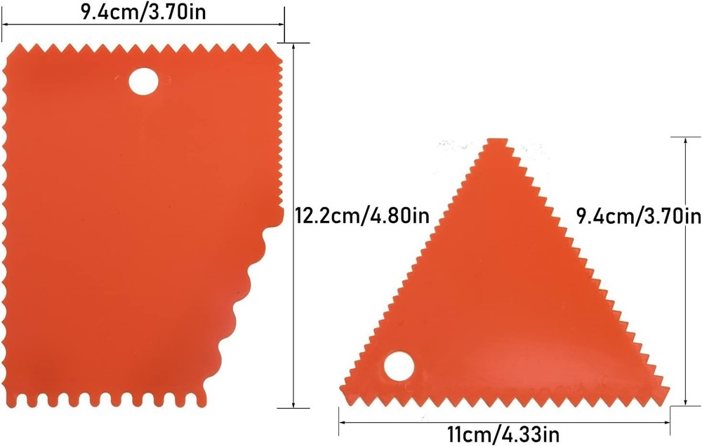 LRONG 6PCS Pottery Tools Plastic Clay Scraper Set Scraping Handle Carved Soft...