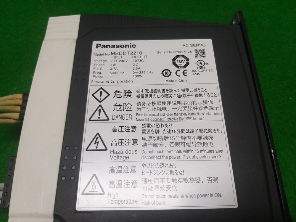 PANASONIC MBDDT2210 SERVO Driver, USED