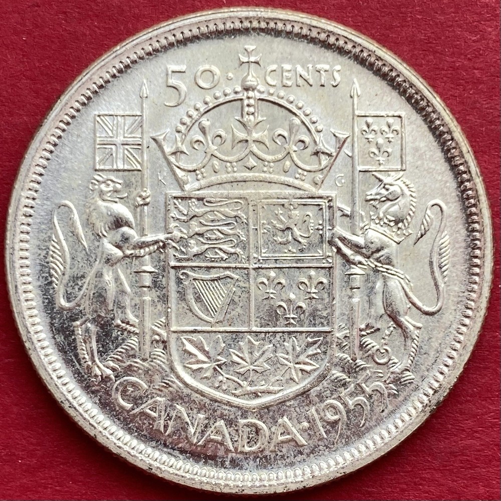 1955 Canada 50 Cents - MS64 - Lot#8258