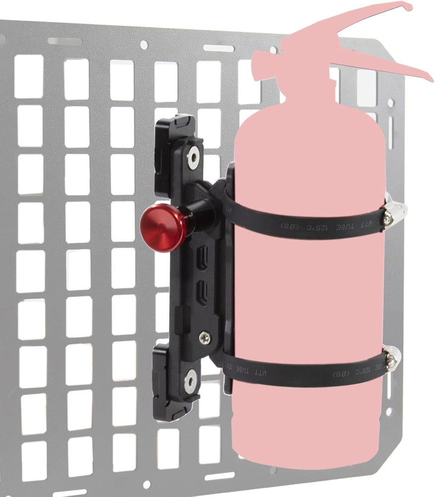 Molle Panel Fire Extinguisher Mount - Tactical Car Quick Release Fire Extinguish