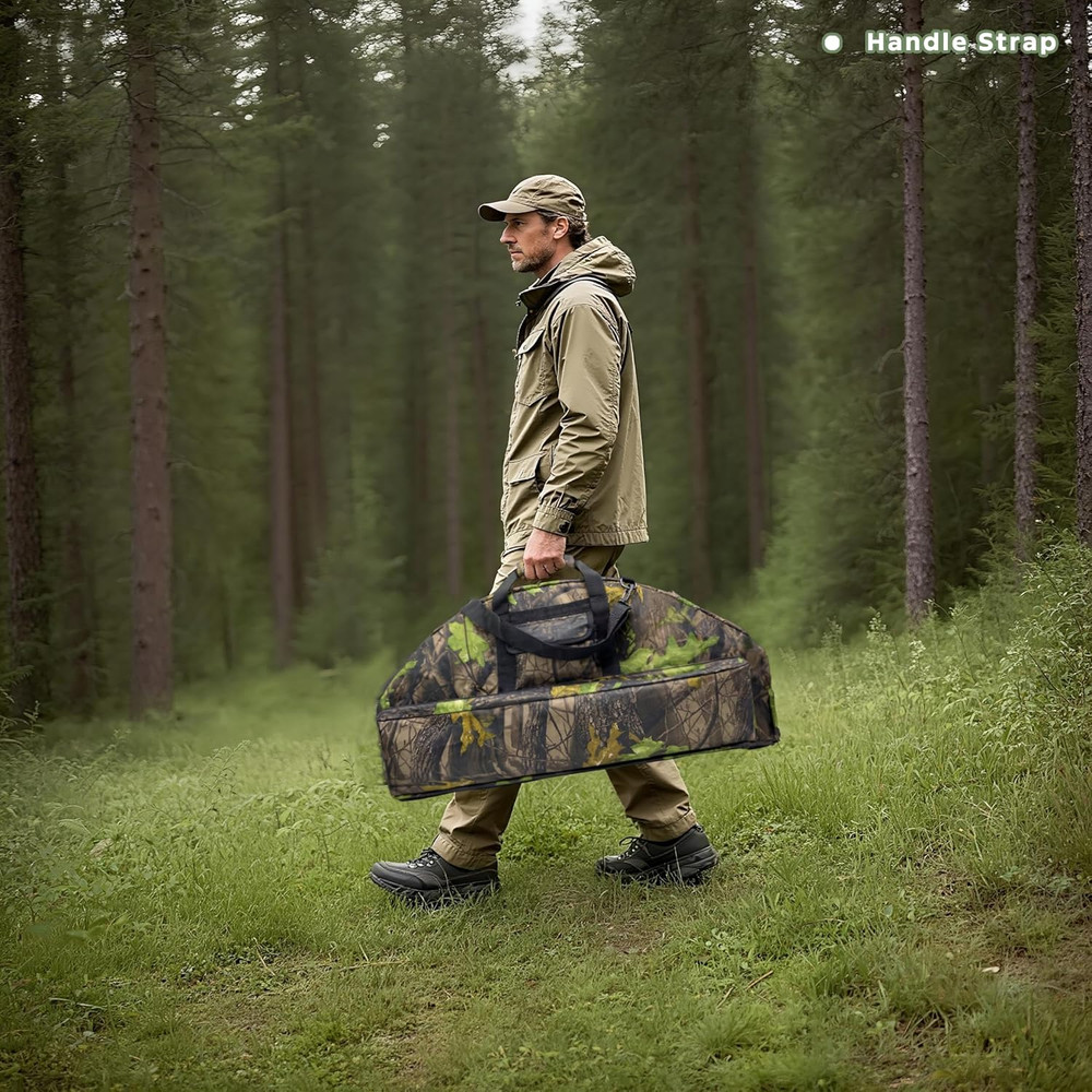 Compound Bow Case Soft Bow Padded Case Light-Weight Bow Carry Bag with Arrow Poc