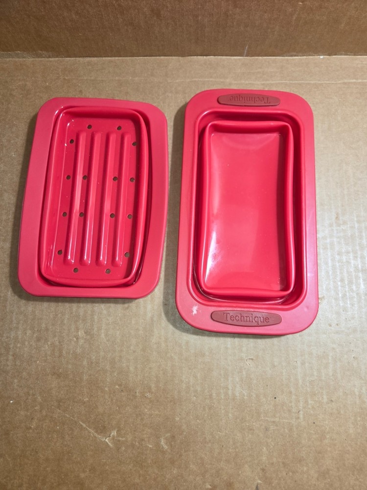 Bakeware Set In RED Technique 6-Pieces Silicone Collapsible