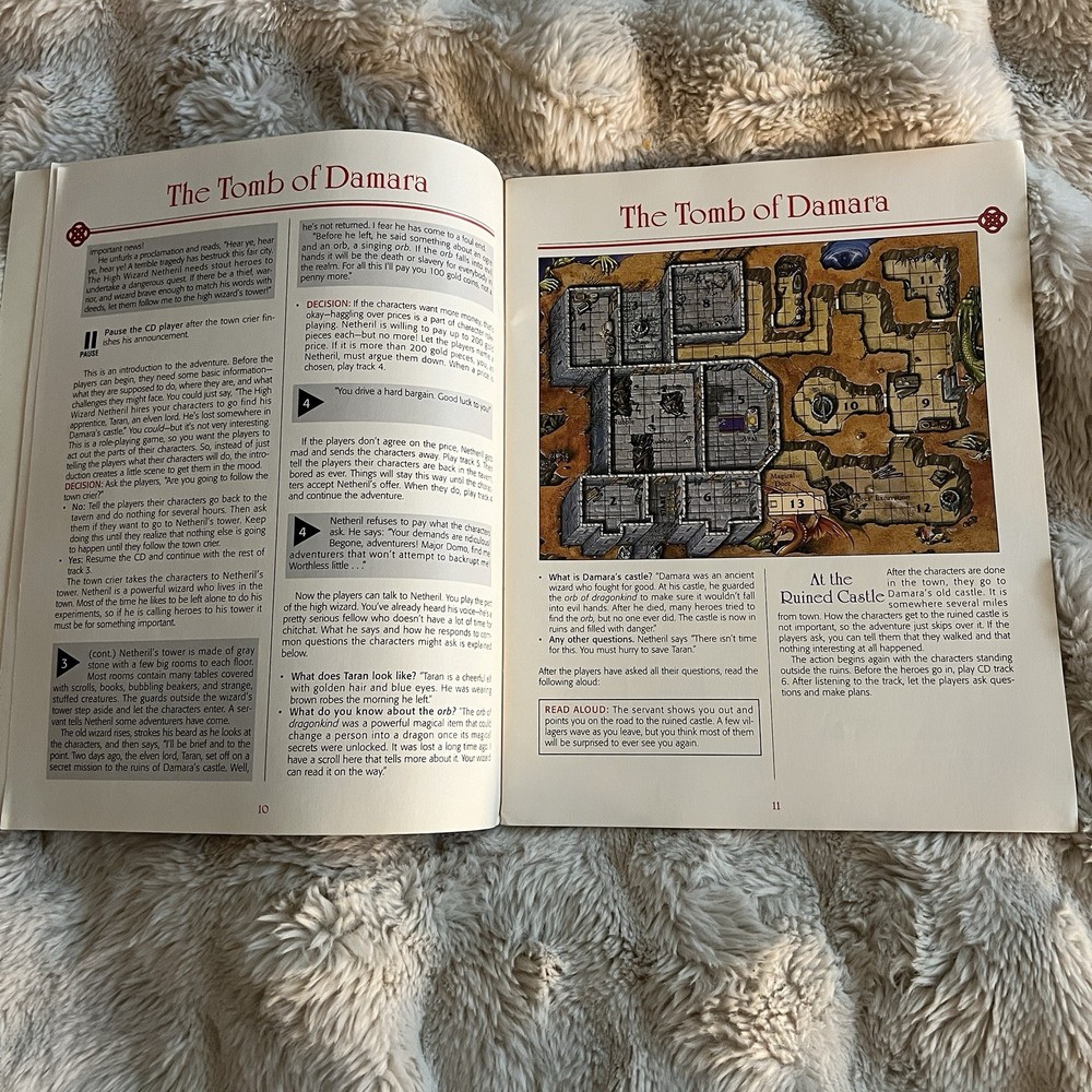 Introduction To Advanced Dungeons & Dragons Master Guide & Players Handbook 1995