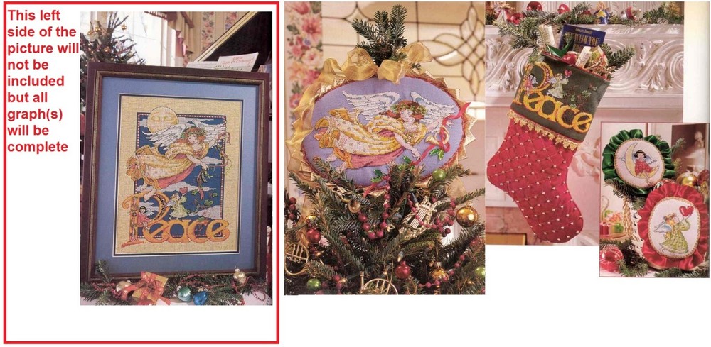 PEACE  MARY ENGELBREIT  CROSS STITCH PATTERN ONLY