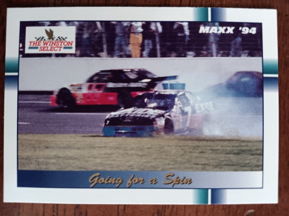 "GOING FOR A SPIN" NASCAR CUP SERIES 1994 MAXX CARD #332