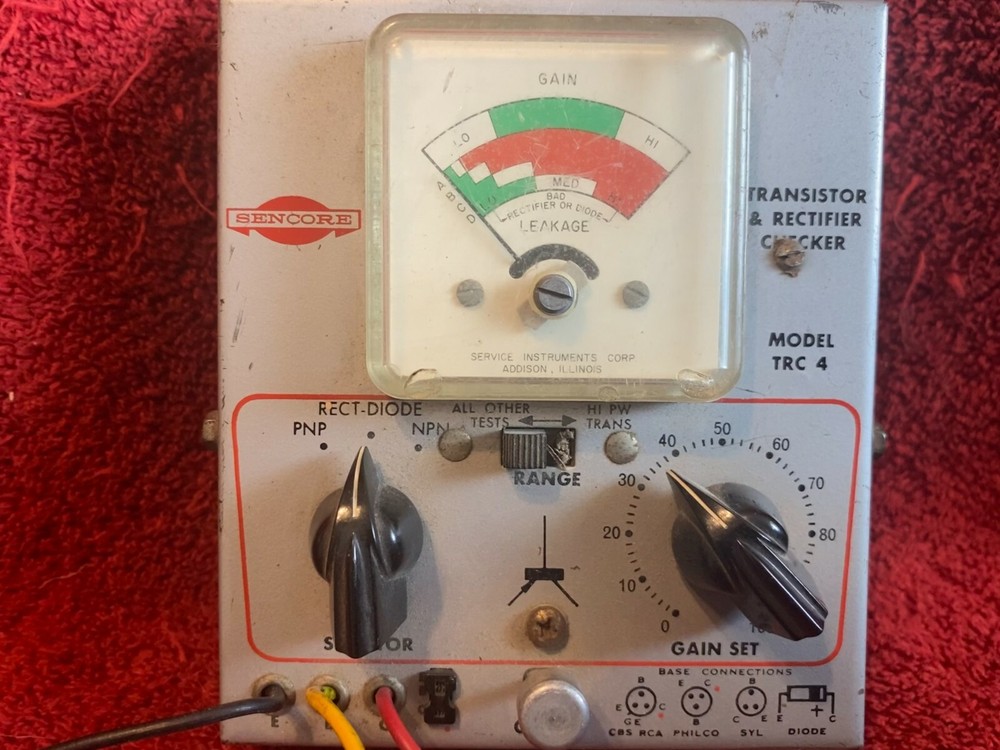 SENCORE TRC-4 TRANSISTOR AND RECTIFIER CHECKER