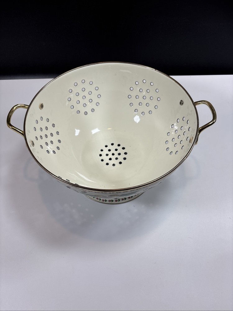 Vintage Colander Strainer Pedestal 11”