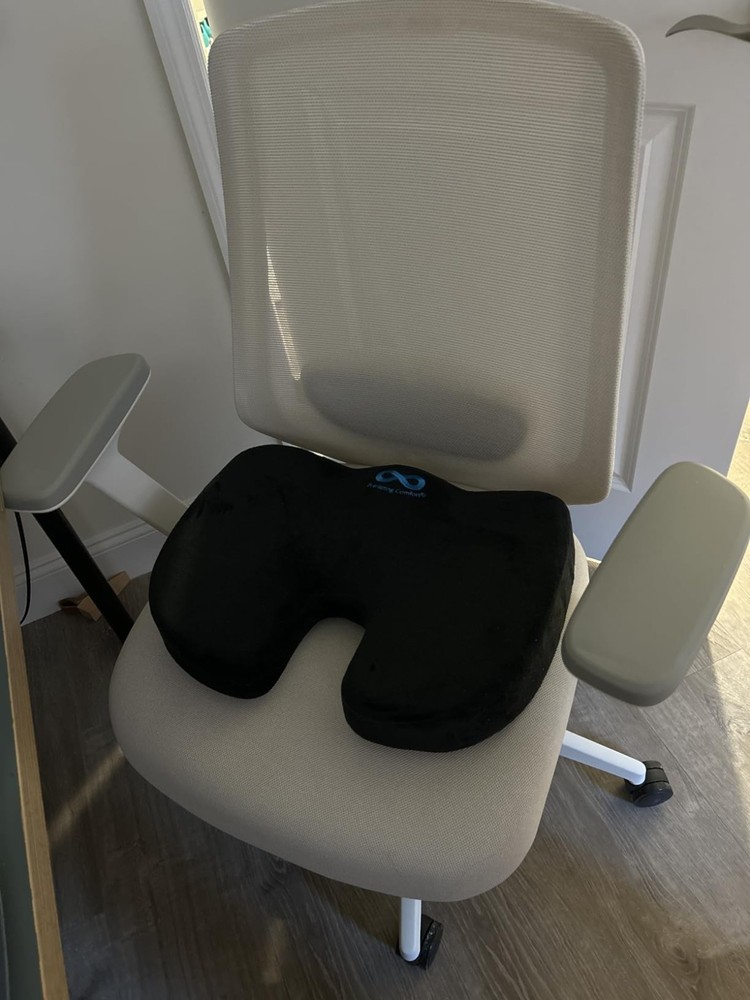 Plixio Memory Foam Seat Cushion - Black