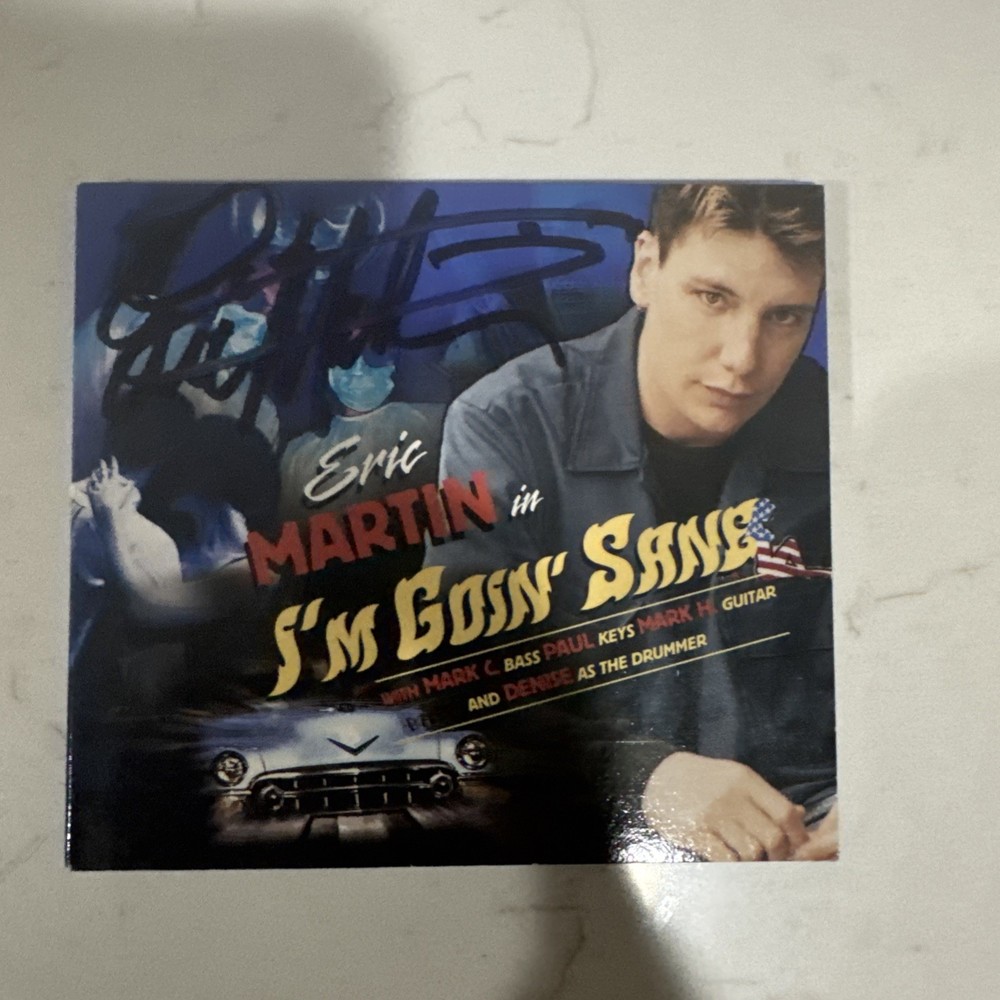 Eric Martin I'm Goin' Sane Signed Cd (Mr Big)