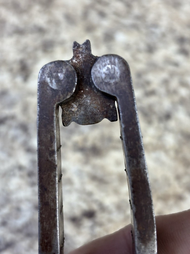 Antique Double Hinge Reversible Cast Iron Nutcracker 11" Long