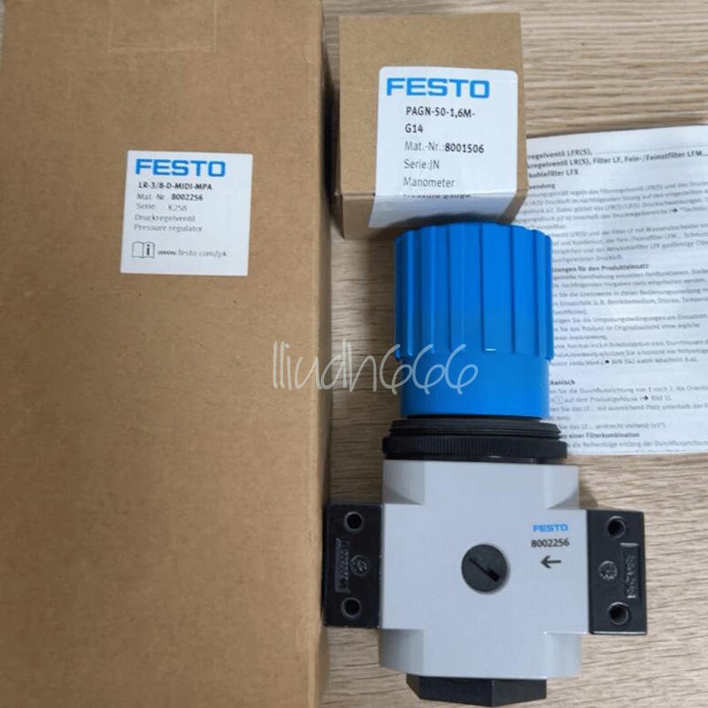 ONE FESTO LR-3/8-D-MIDI-MPA 8002256 pressure reducing valve New