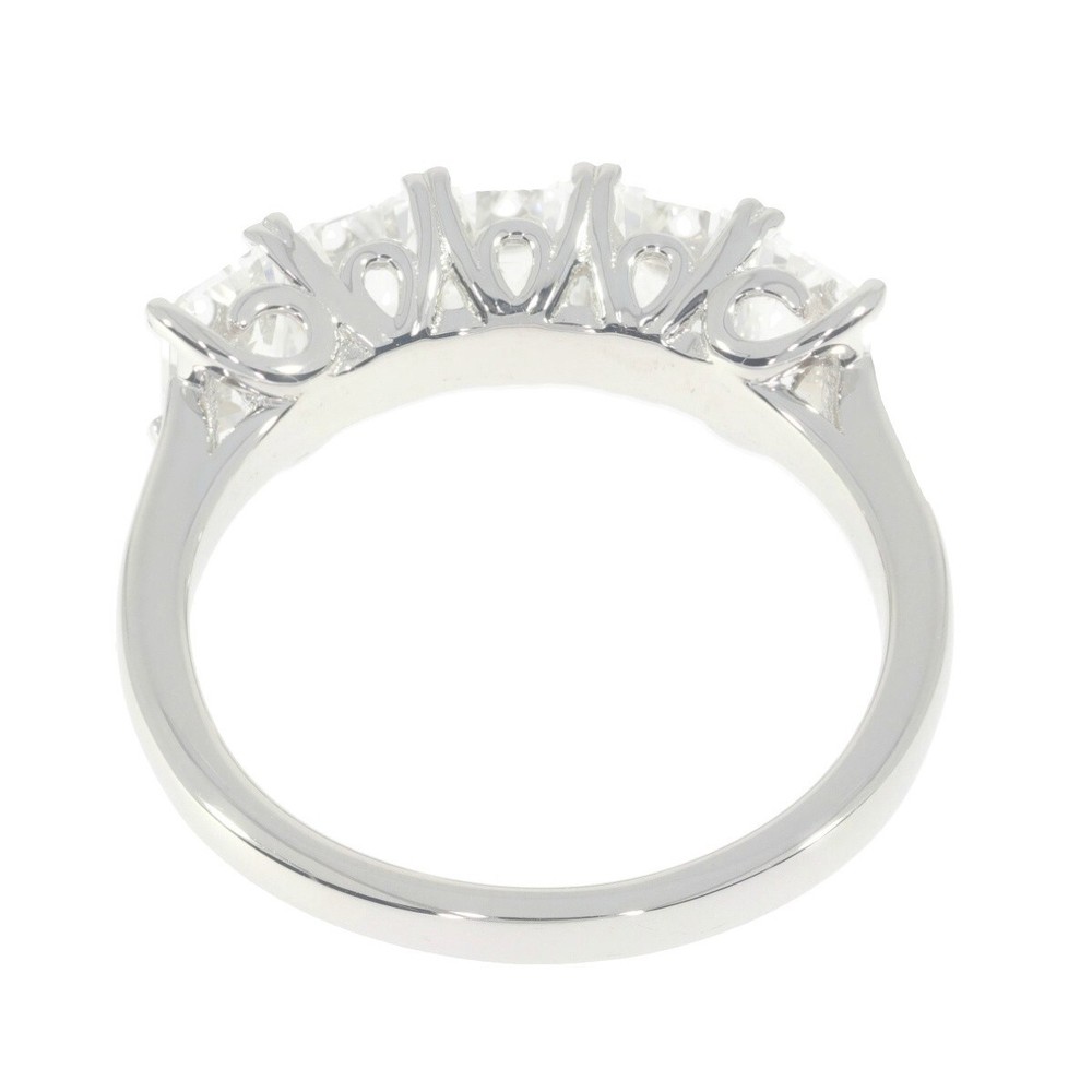 Sterling Silver Semi Mount Ring Setting Emerald OCT 6x4 Multi Stone Ring