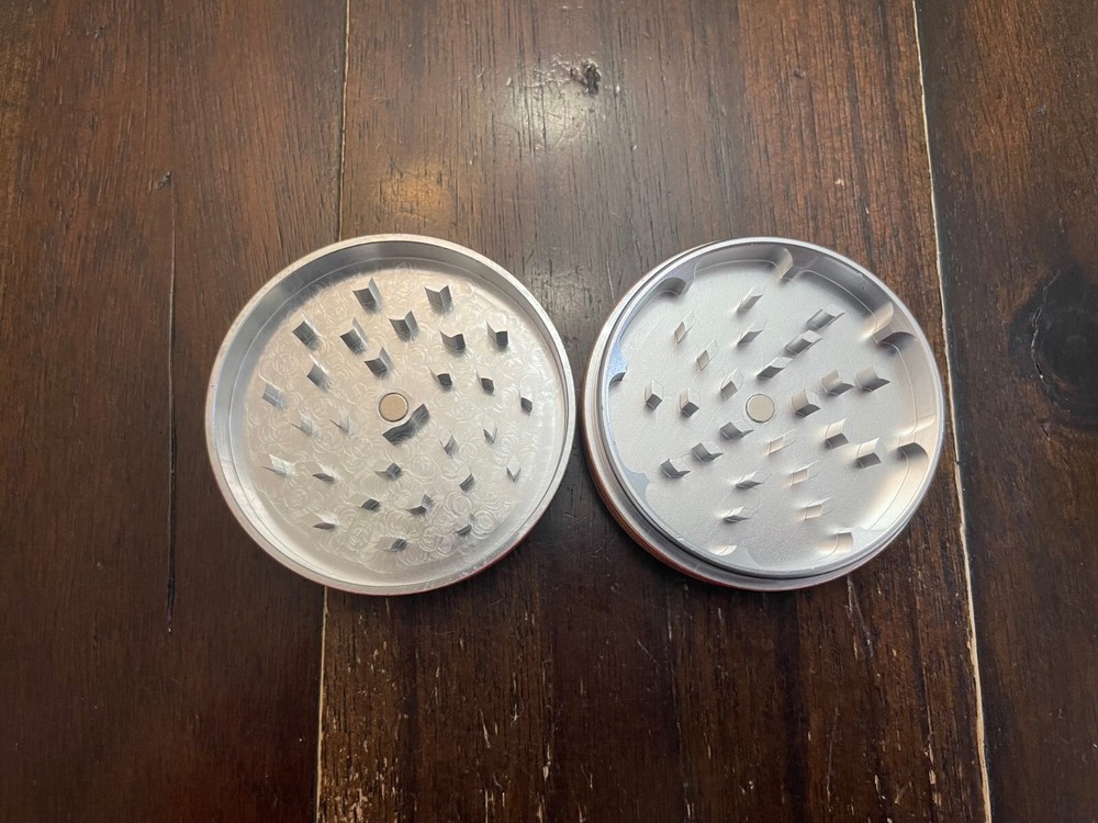 2.5” Premium 2pc Spice Herb Grinder Crusher Waffle Stack