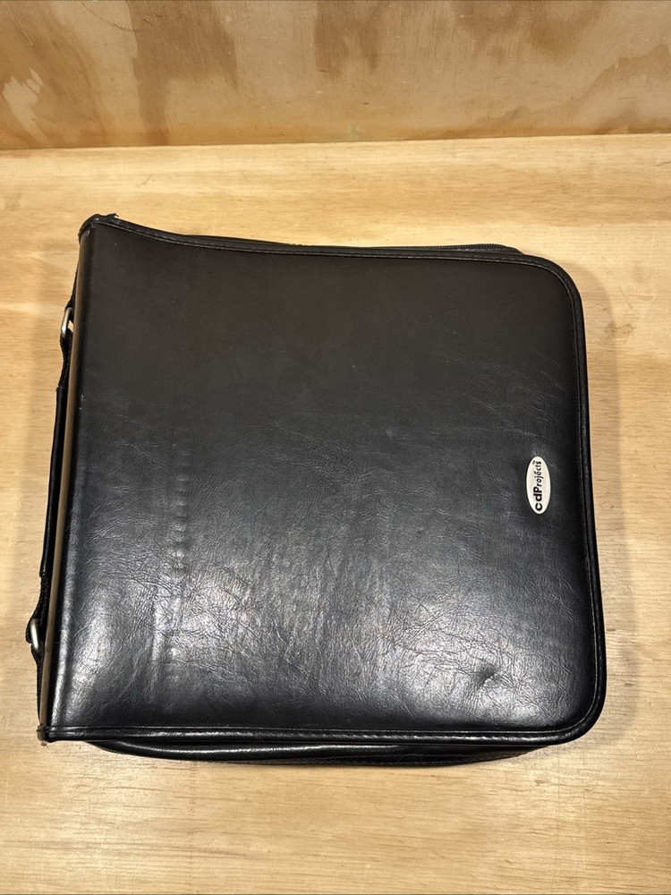 CD Projects CD Carrying Case Holds 266 CD's Black Vtg