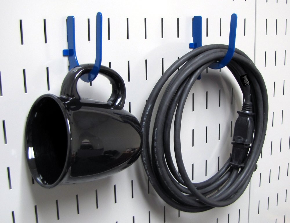 Wall Control Blue Pegboard Kit: Deluxe Storage & Organization, 50 lbs Capacity