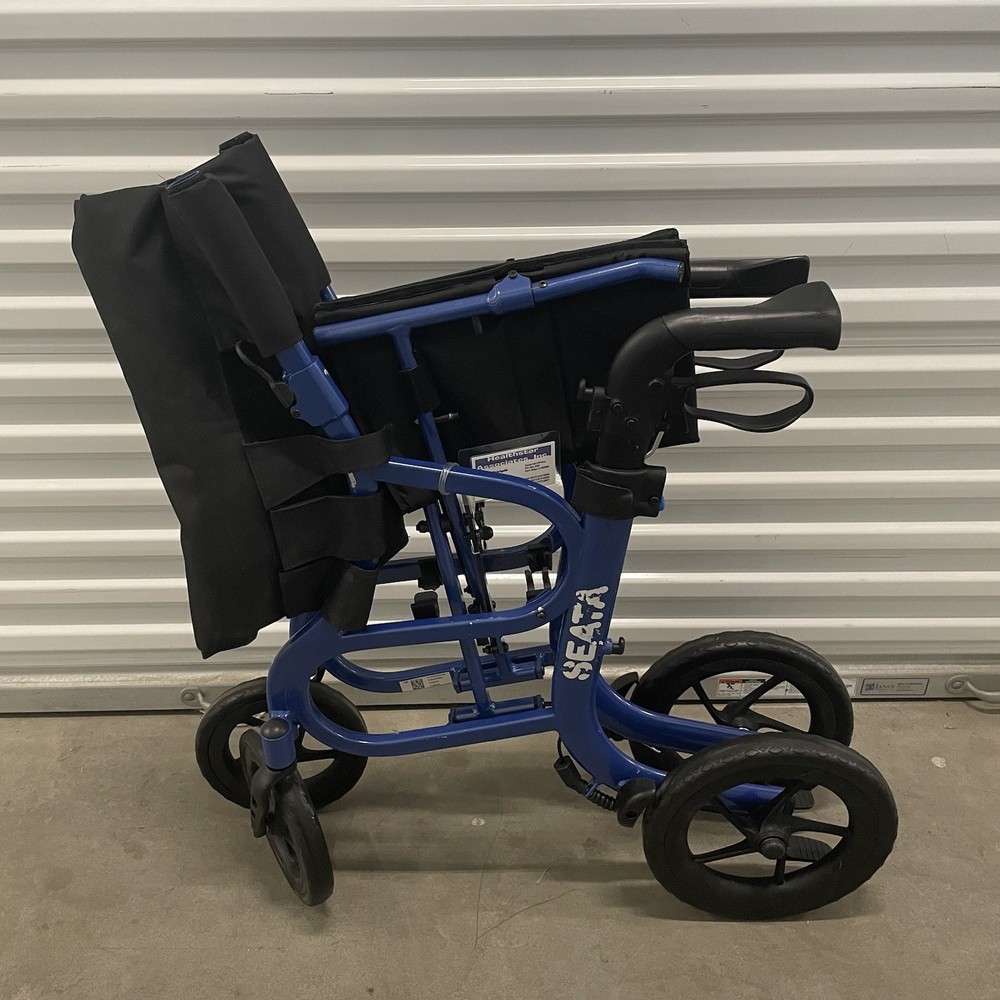 Strongback Mobility - SEATA R0001 - Mobility Chair - Blue - Foldable - READ