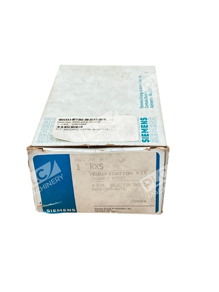 Siemens 19900410 Modification Kit 3-Position Selector Switch