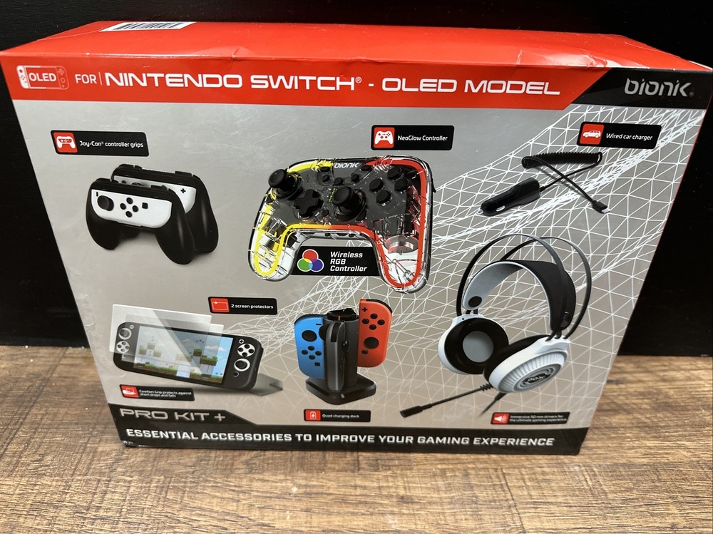 Bionik Pro Kit Plus Essential Accessories For Nintendo Switch OLED