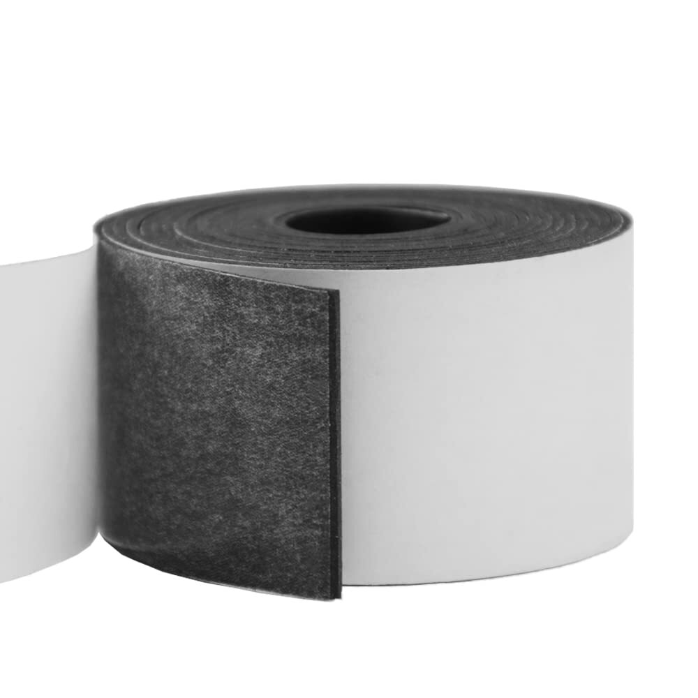 Rubber Strip Roll 1/16"x2"x10Ft Adhesive-Backed for DIY Sealing Projects