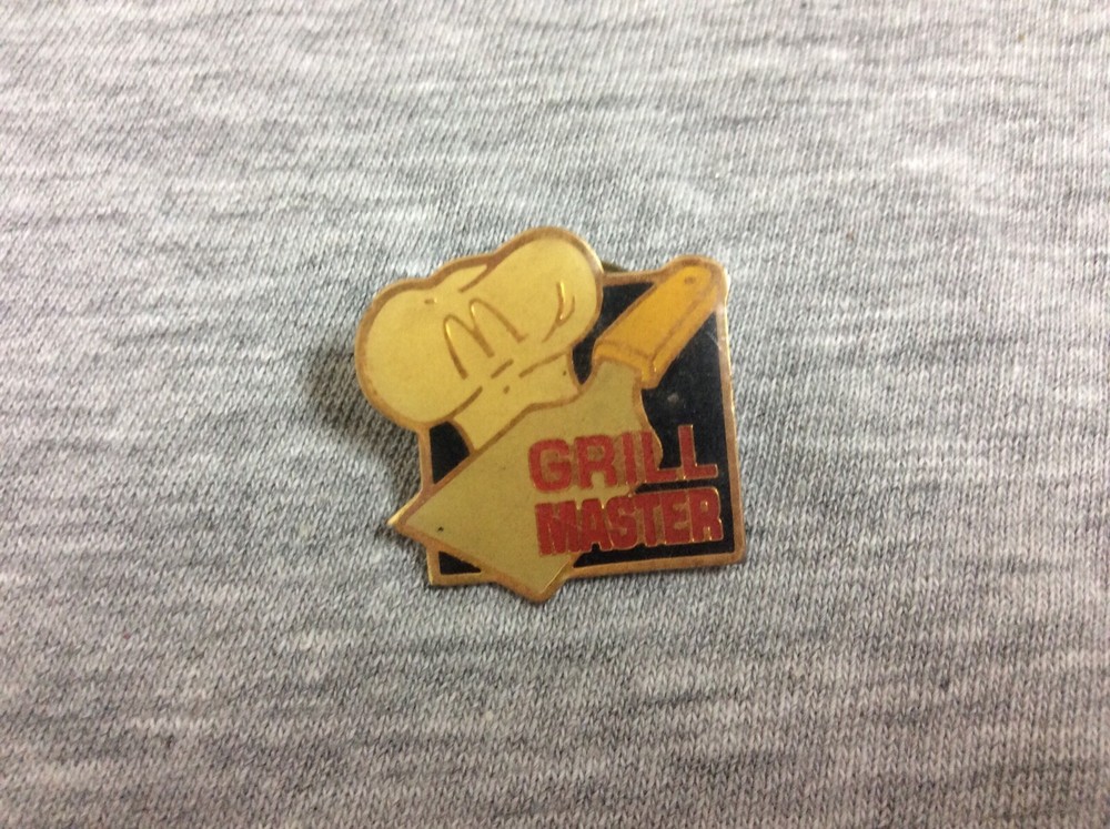 Vintage McDonalds Grill Master Lapel Pin