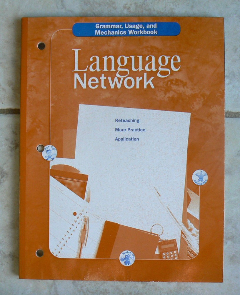 McDougal Littell LANGUAGE NETWORK, Unused Workbook gr.9/9th grammar,writing+