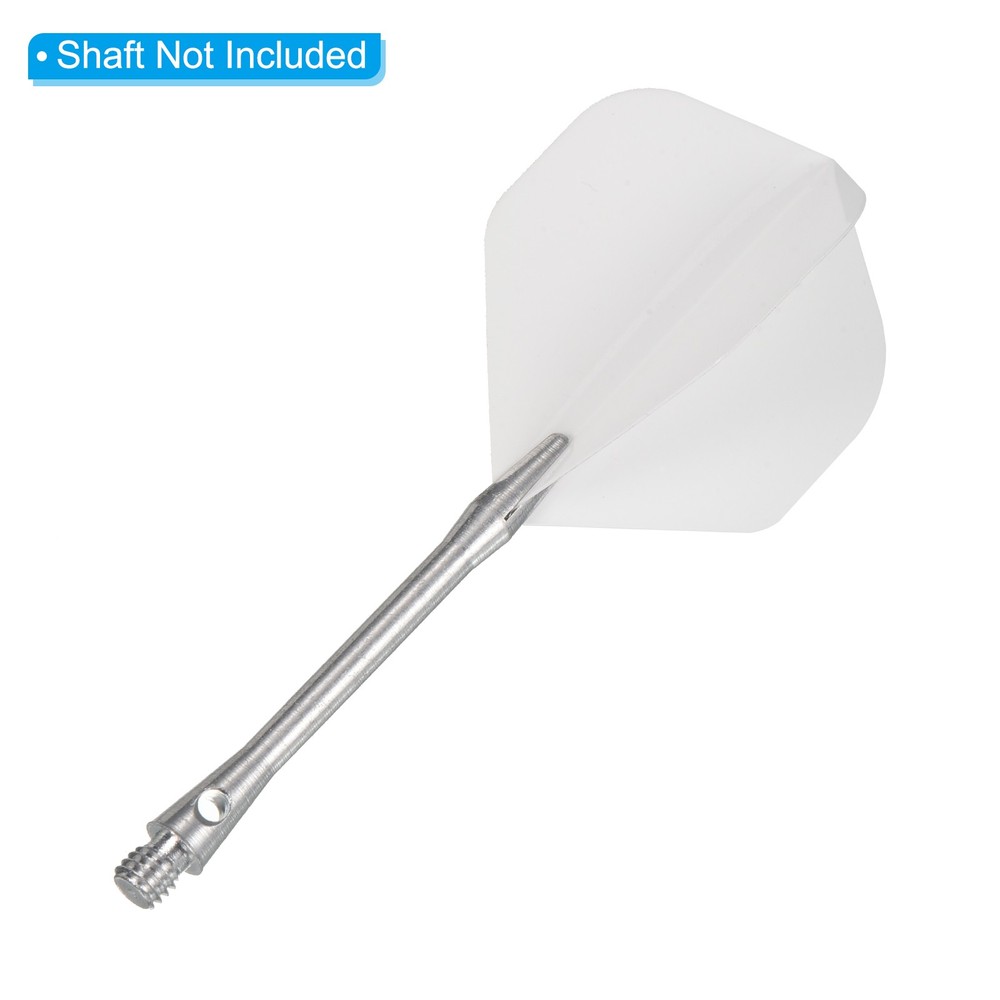 Dart Flights, 6 Pack PET Darts Accessories White