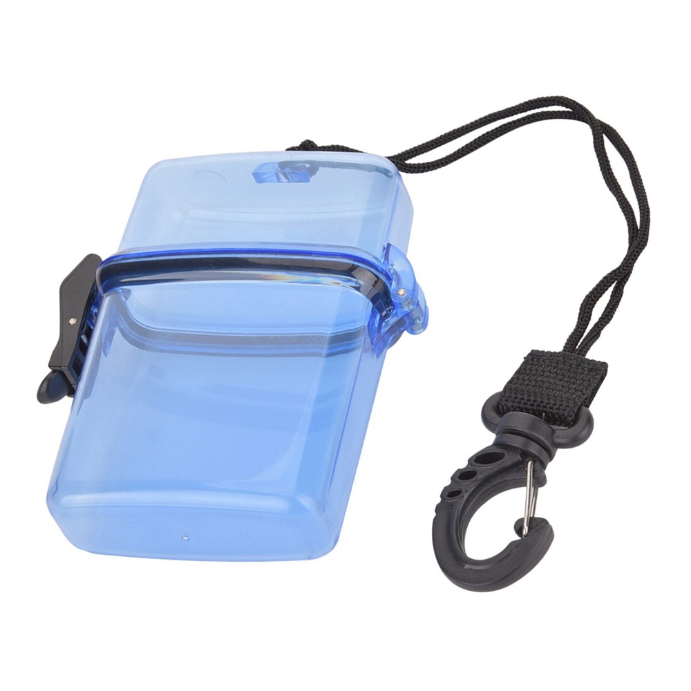 Plastic Transparent Underwater Kayak Sealing Box with Rope Hook