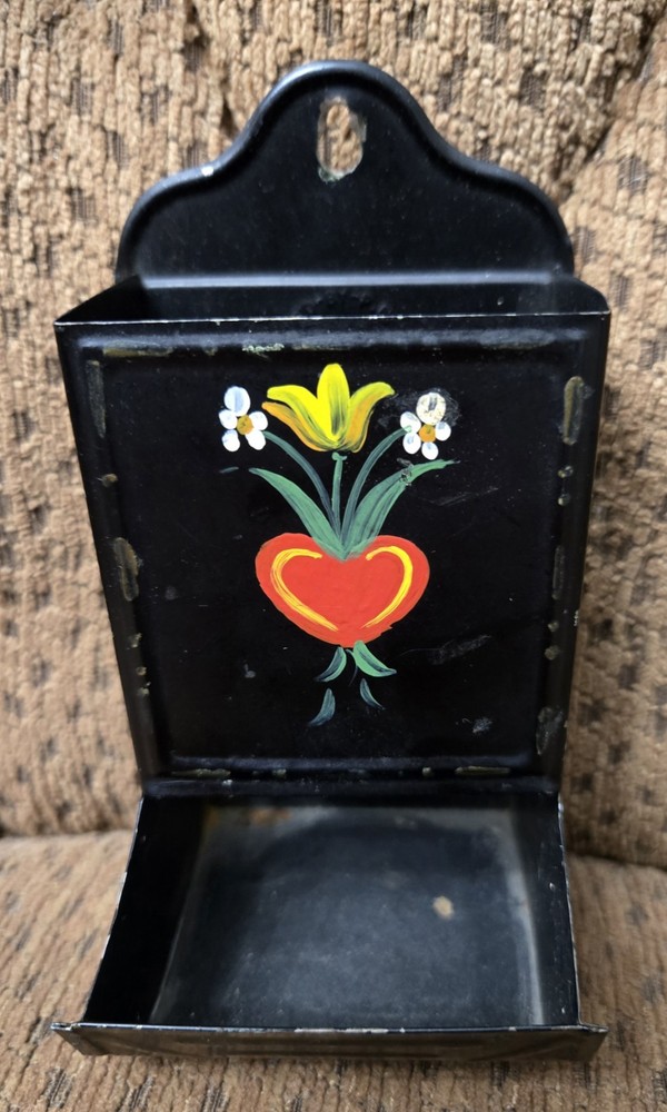 Antique Wall Mount Matchbox Holder