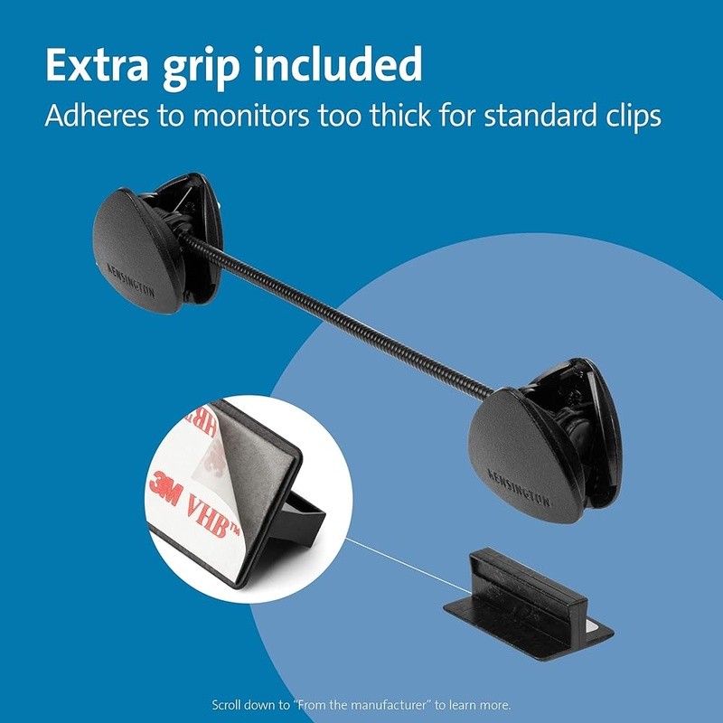 Adjustable Copyholder Clip Laptops Monitors Gooseneck Document Viewing Stand New