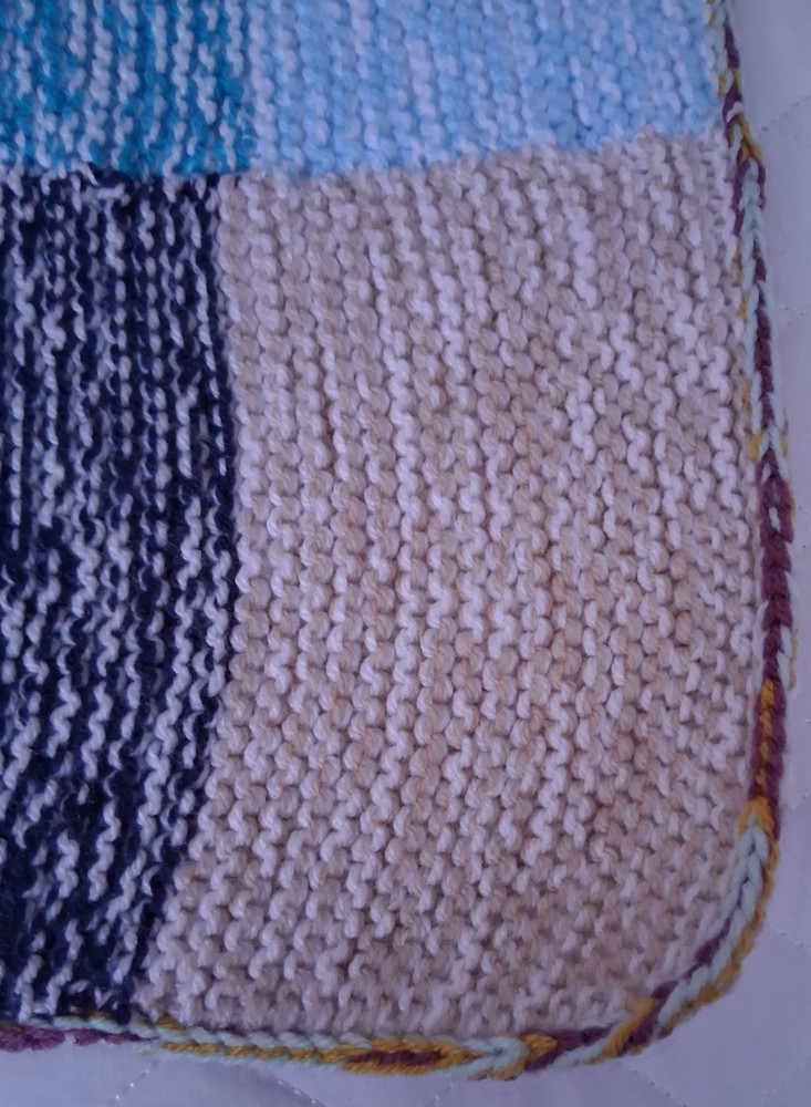 HANDKNITTED BLANKETS MULTICOLOURED BRAND NEW
