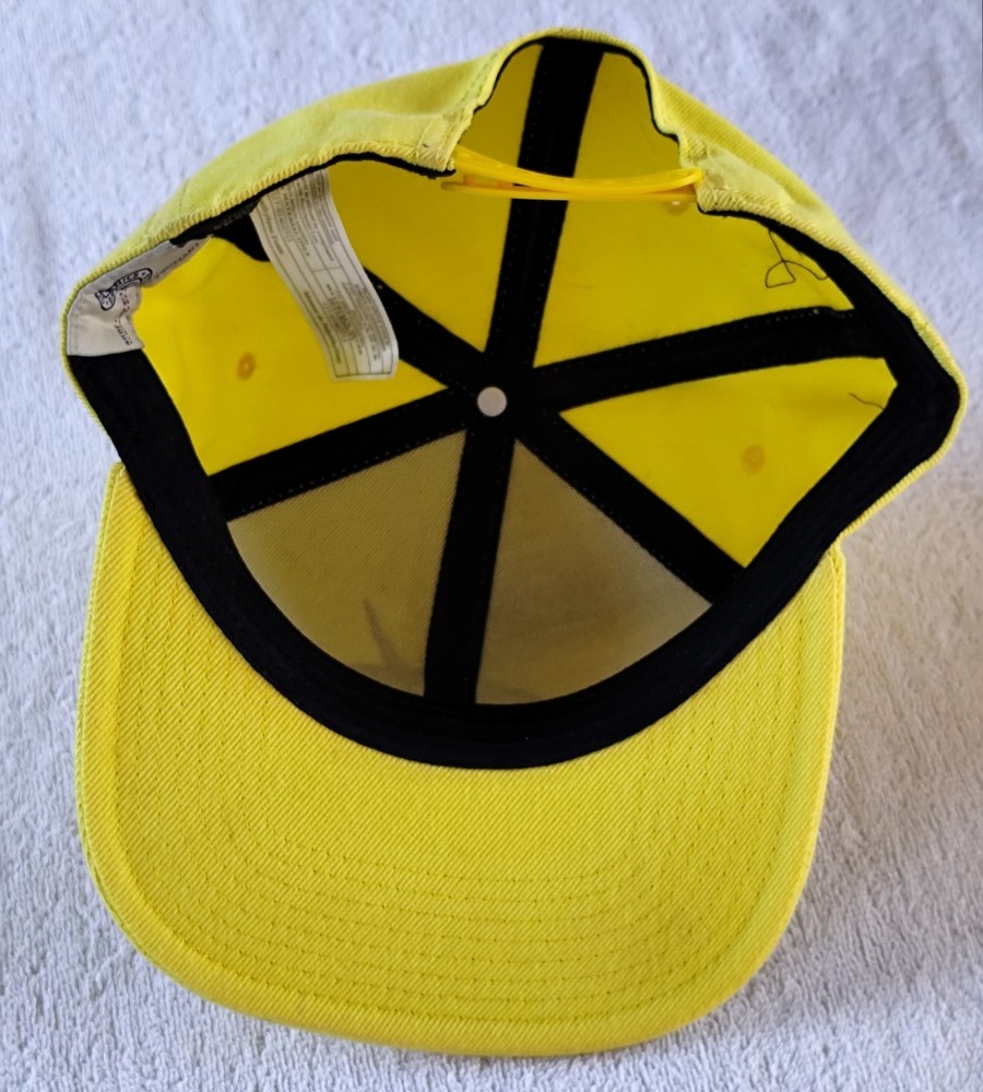 Reverse Flash Logo Flat Bill Snapback Hat Yellow