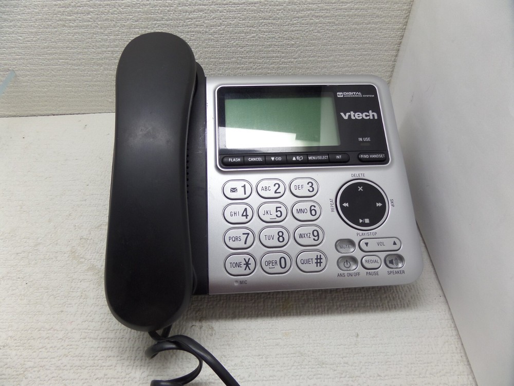 Vtech CS6649 Silver & Black Corded Phone