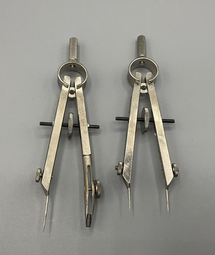 Vintage Tacro Drafting Engineering Compass Set 2130 West Germany ALMOST COMPLETE