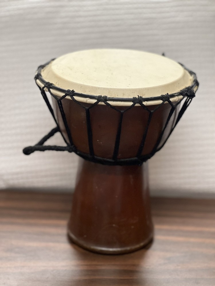 Vintage handmade Djembe drum