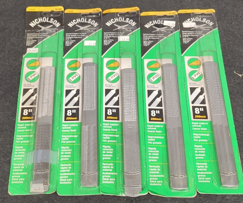 5~NICHOLSON 21860NN Home Hand Tools Files