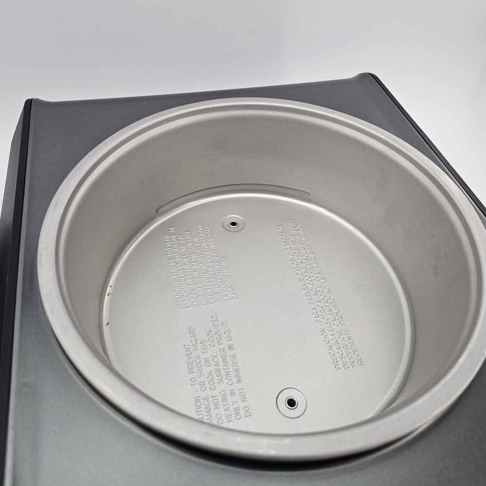 Crock Pot Hook Up 2.5 Quart Round Slow Cooker Black SCCPMD2-CH Tested Working