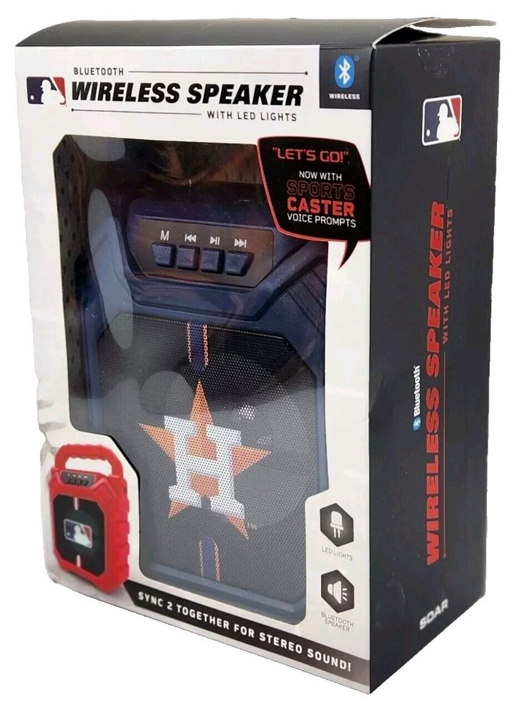 Soar Houston Astros Bluetooth Wireless Speaker LED Lights