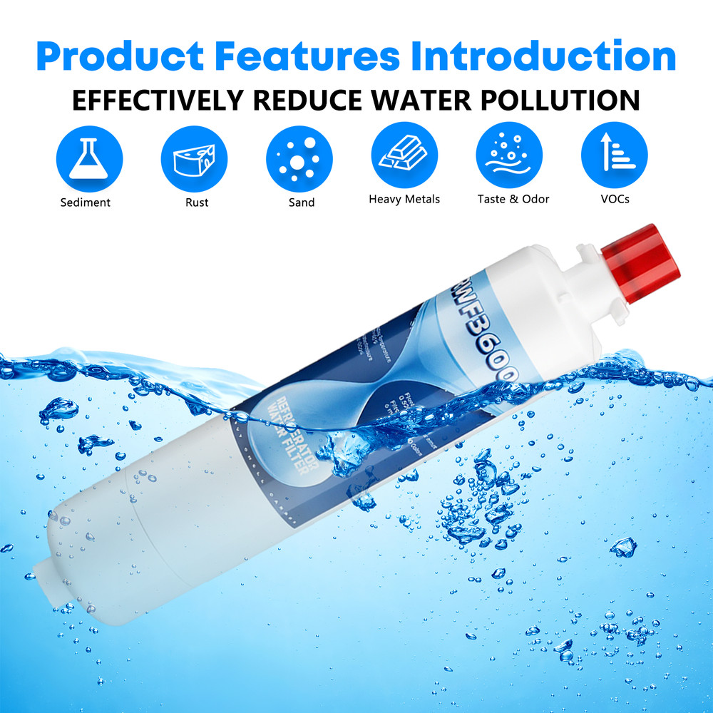 2 pack Refrigerator Water Filter Replacement for GE RPWF (NOT RPWFE), WSG-4