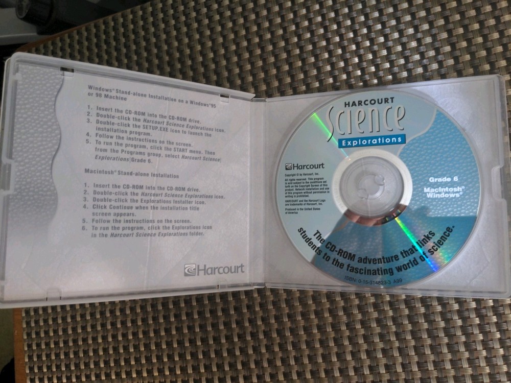 Harcourt Science Explorations Cd-rom Grade 6