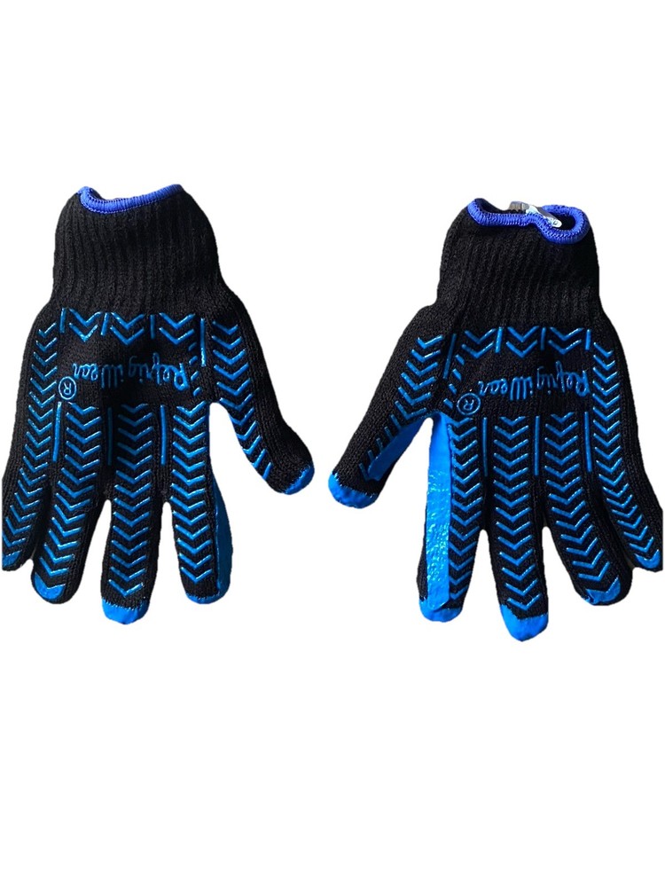 RefrigiWear Dual Layer Herringbone Grip Work Gloves Size M Black New